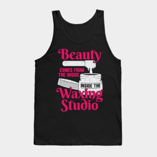 Funny Waxing Studio Esthetician Gift Tank Top